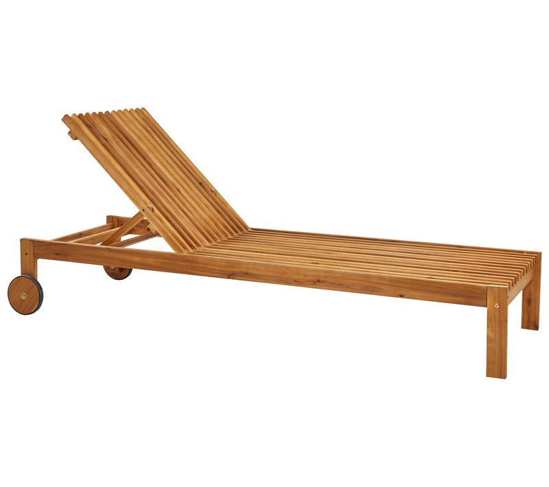 Chaise Longue Bois Bois Clair Bellano