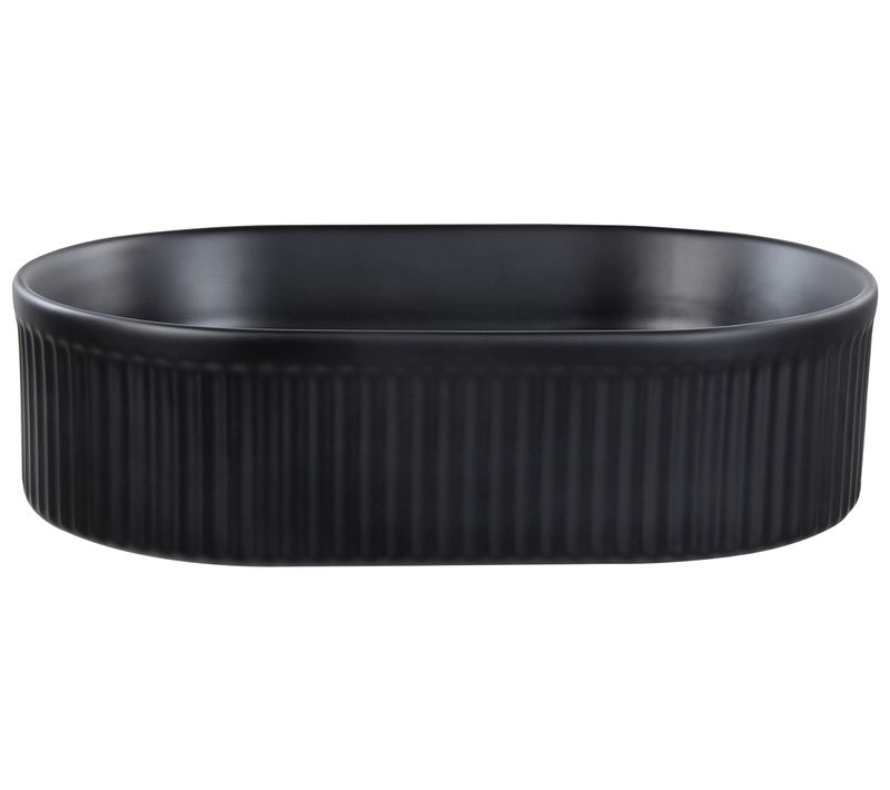 Lavabo En Céramique 49 X 31 Cm Noir Geldo