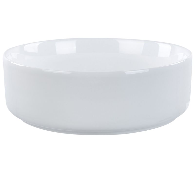 Lavabo En Céramique Rond 36 Cm Blanc Calig