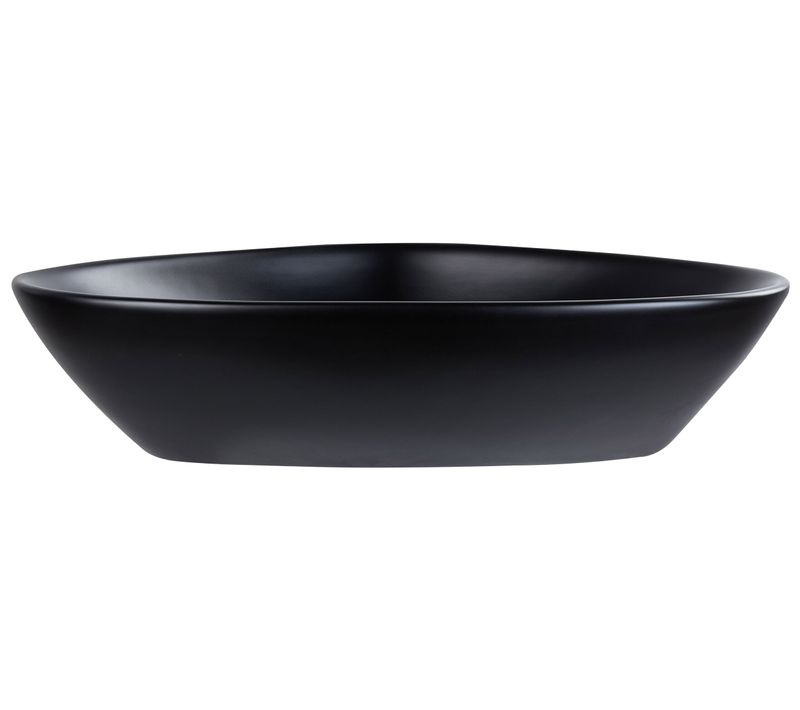 Lavabo En Céramique 60 X 39 Cm Noir Tirig