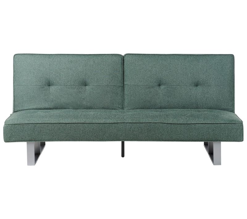 Canapé Convertible 3 Places En Tissu Vert Dublin