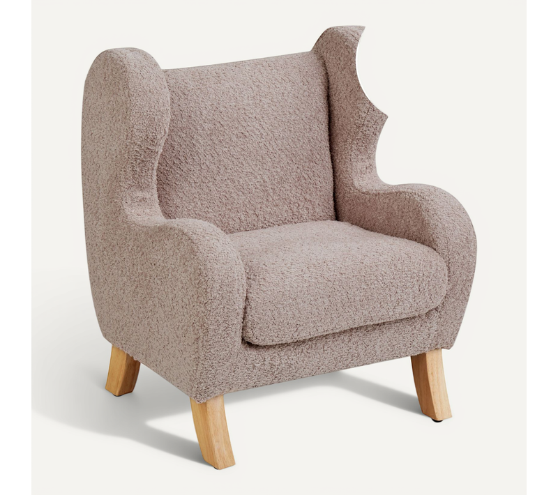 Fauteuil Pour Enfants Farum Bouclé Taupe