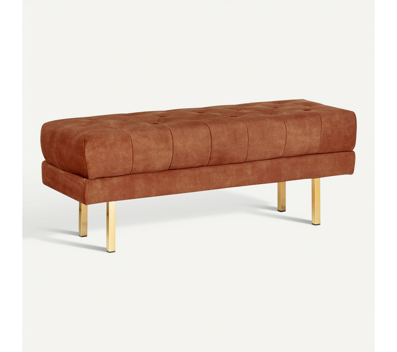 Banc En Velours Rouge Roseville
