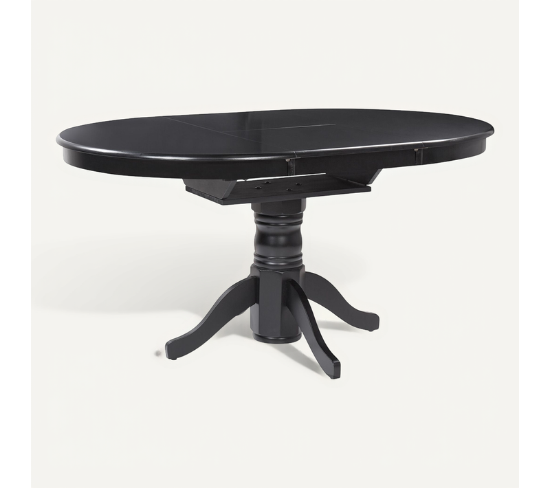 Table Extensible 106/150 X 106 Cm Noir Akron