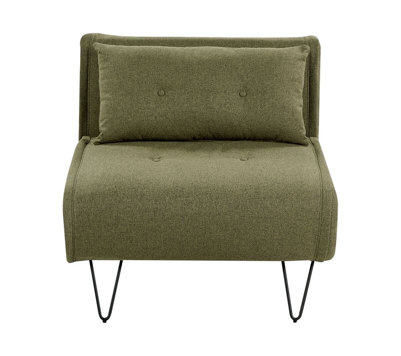 Fauteuil Convertible Vestfold Tissu Vert Olive
