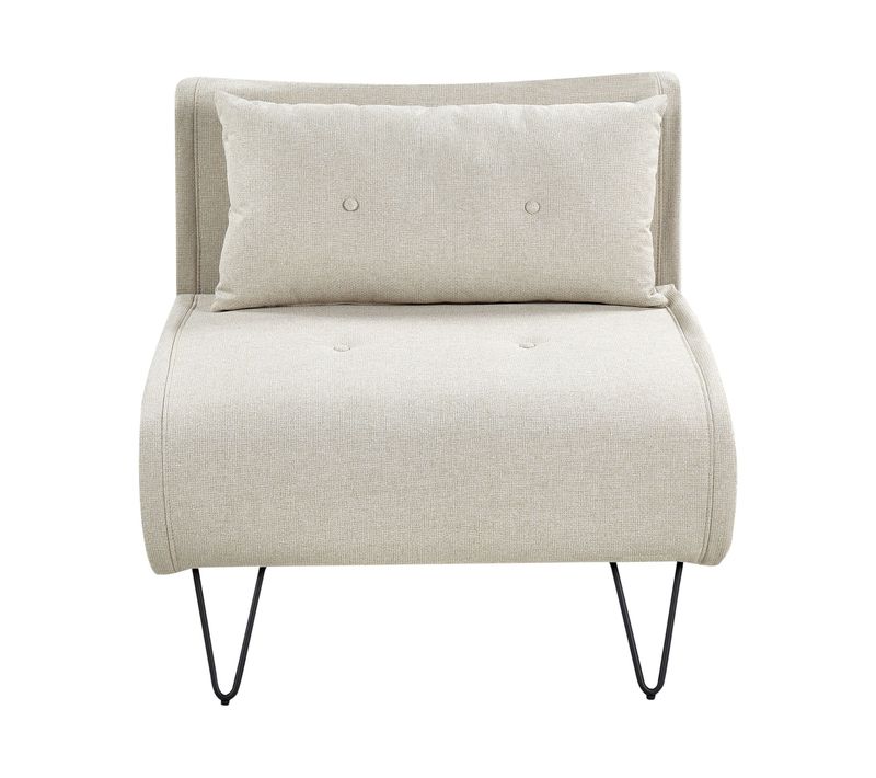 Fauteuil Convertible Vestfold Tissu Beige Clair