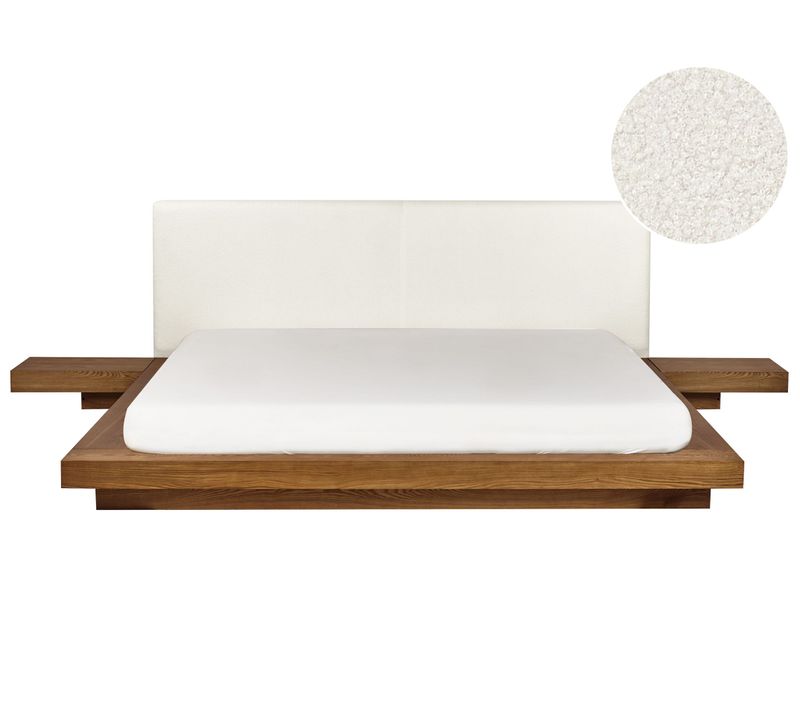 Lit à Eau Bouclé Zen 180 X 200 Cm Frêne Naturel