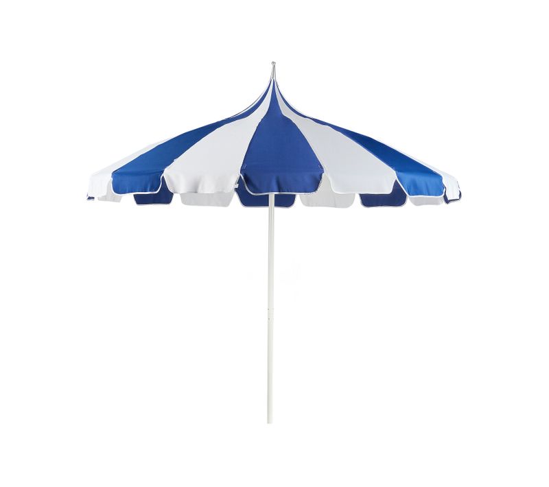 Parasol De Jardin 245 Cm Minoa Blanc/bleu