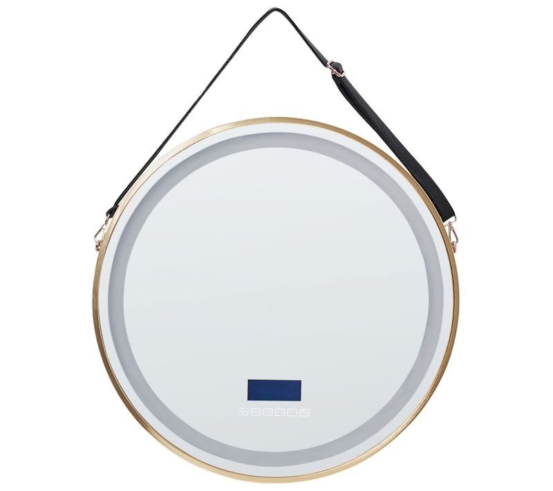 Miroir Mural LED Bluetooth 60 Cm Doré Darois