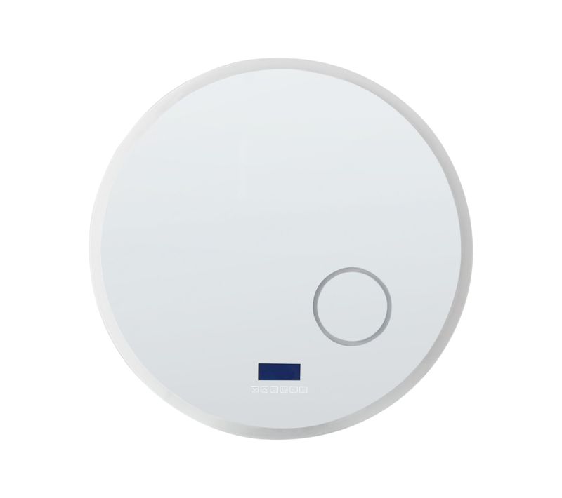 Miroir De Salle De Bain LED Fixin 80 Cm 80 Cm Avec Haut-parleur Bluetooth Intégré Argenté