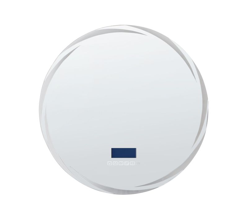 Miroir De Salle De Bain LED Tanay 60 Cm 60 Cm Avec Haut-parleur Bluetooth Intégré Argenté