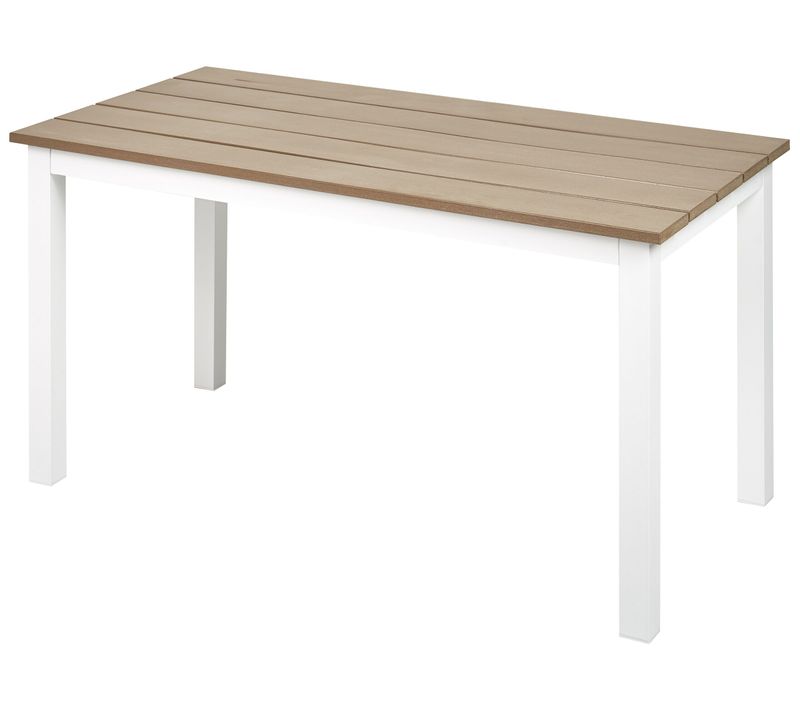 Table De Salle à Manger De Jardin Messina 100 Cm 52 Cm Blanc
