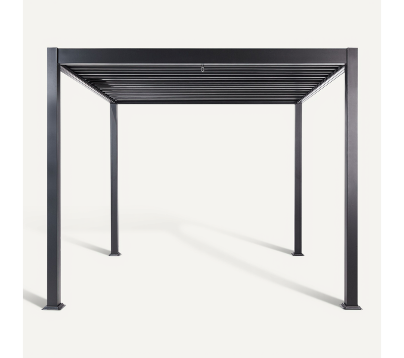 Tonnelle De Jardin Fornoli Métal 296 Cm 296 Cm Noir