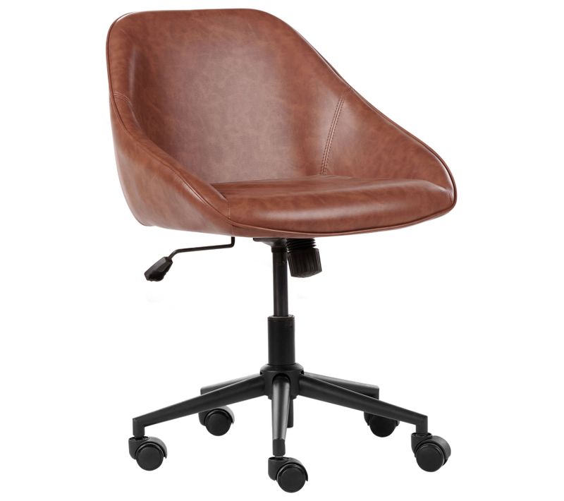 Chaise De Bureau Bardsdale Cuir Pu Marron