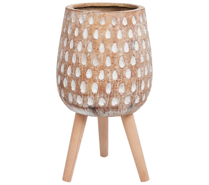 Cache-pot Sur Pied Asclepias 27 Cm Marron Clair