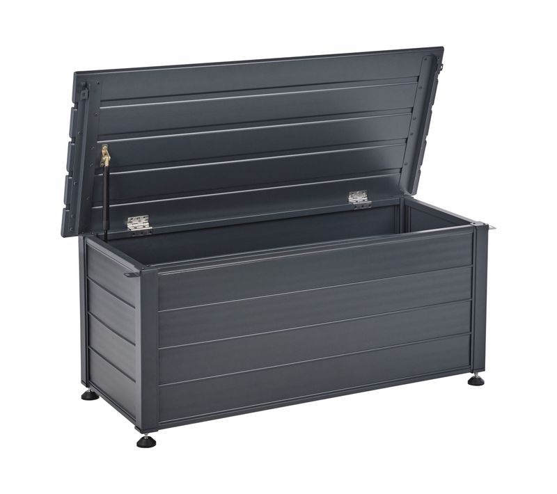 Coffre De Rangement Campalto 113 Cm 50 Cm Gris Foncé