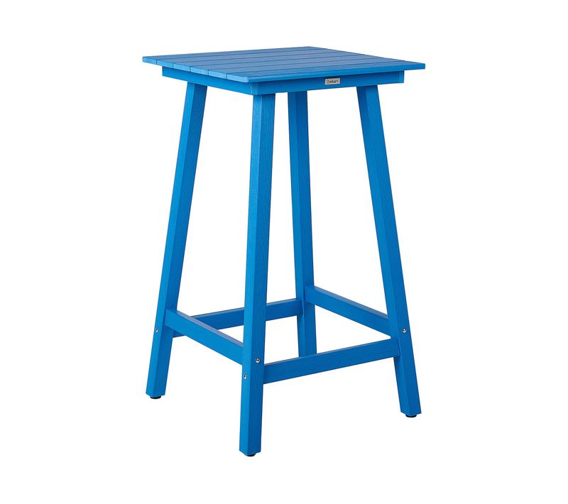 Table De Bar De Jardin Adirondack 60 Cm 59 Cm Matière Synthétique Bleu