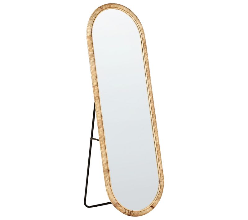 Miroir Sur Pied Montot 150 Cm Rotin Naturel