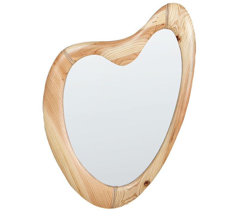 Miroir Neure 90 Cm 77 Cm Bois De Sapin Naturel
