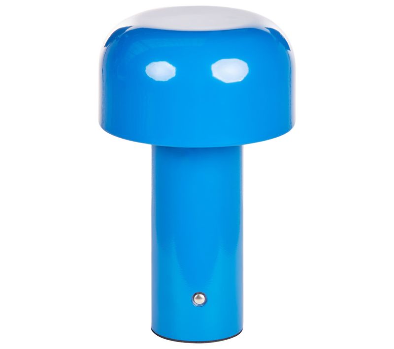Lampe De Table LED Sans Fil Besos Avec Variateur Métal Bleu