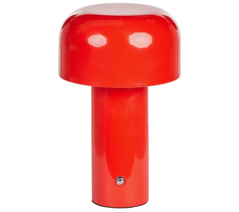 Lampe De Table LED Sans Fil Besos Avec Variateur Métal Rouge