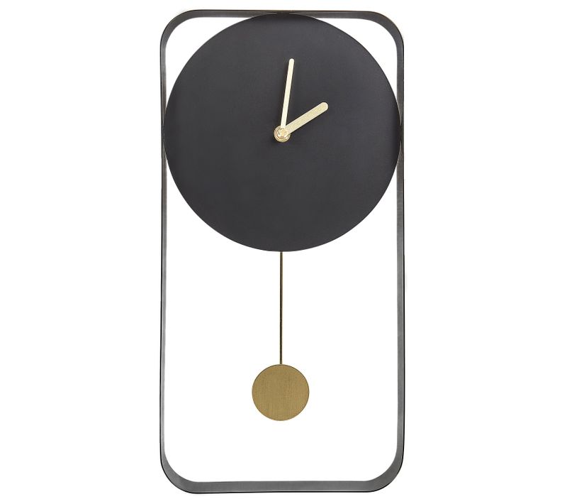 Horloge Murale Servoz 21 Cm Métal Noir