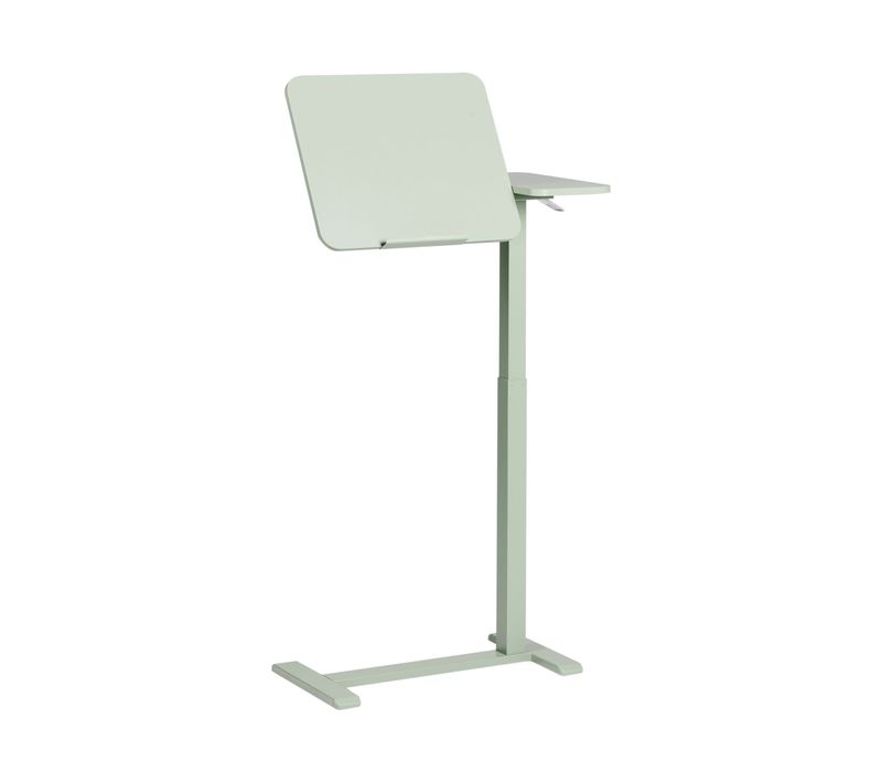 Bureau Réglable Manuellement En Hauteur Pour Ordinateur Portable Schola Vert Clair 70 Cm 40 Cm