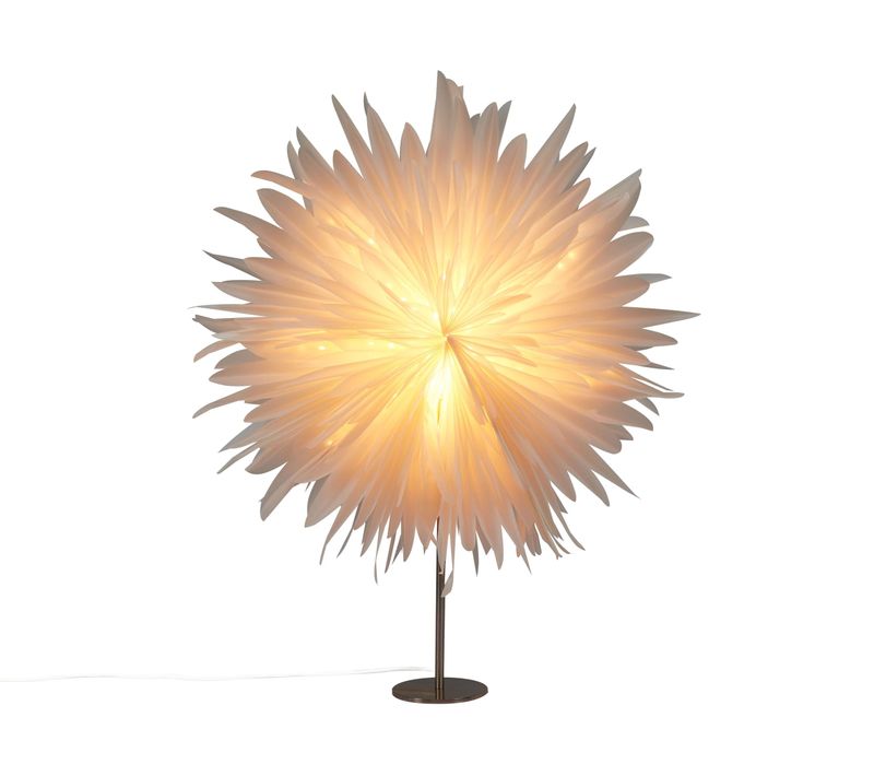 Décoration De Noël Lampe à Poser Satopanth Étoile 70 Cm Blanc
