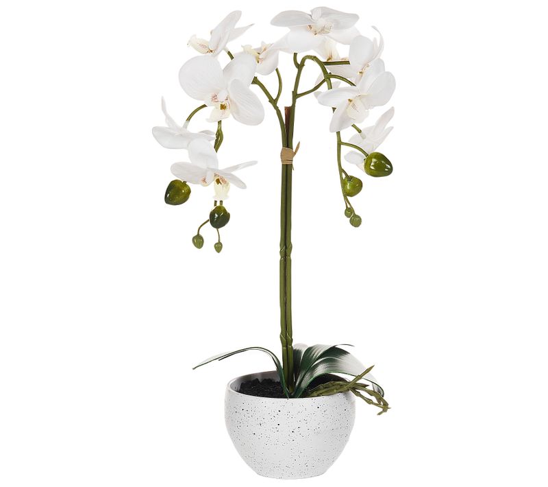 Plante Artificielle Orchid 42 Cm Blanc