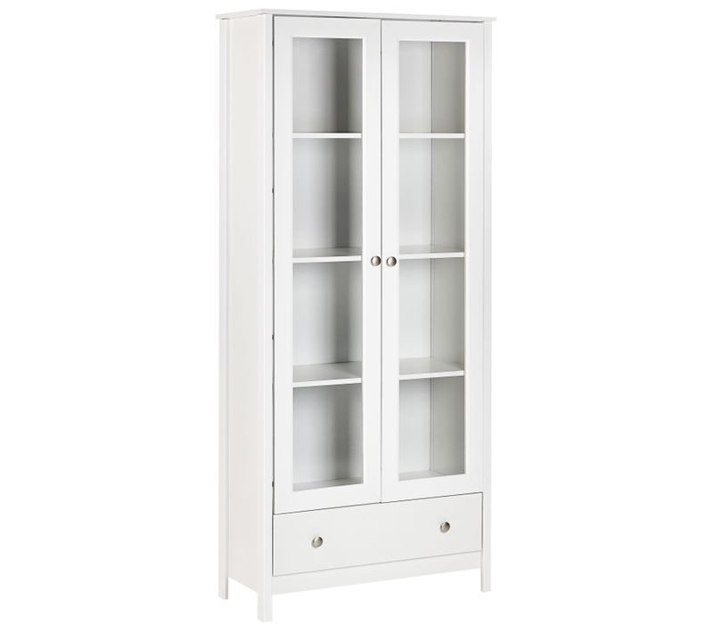 Vitrine En Verre Nornalup 80 Cm Blanc