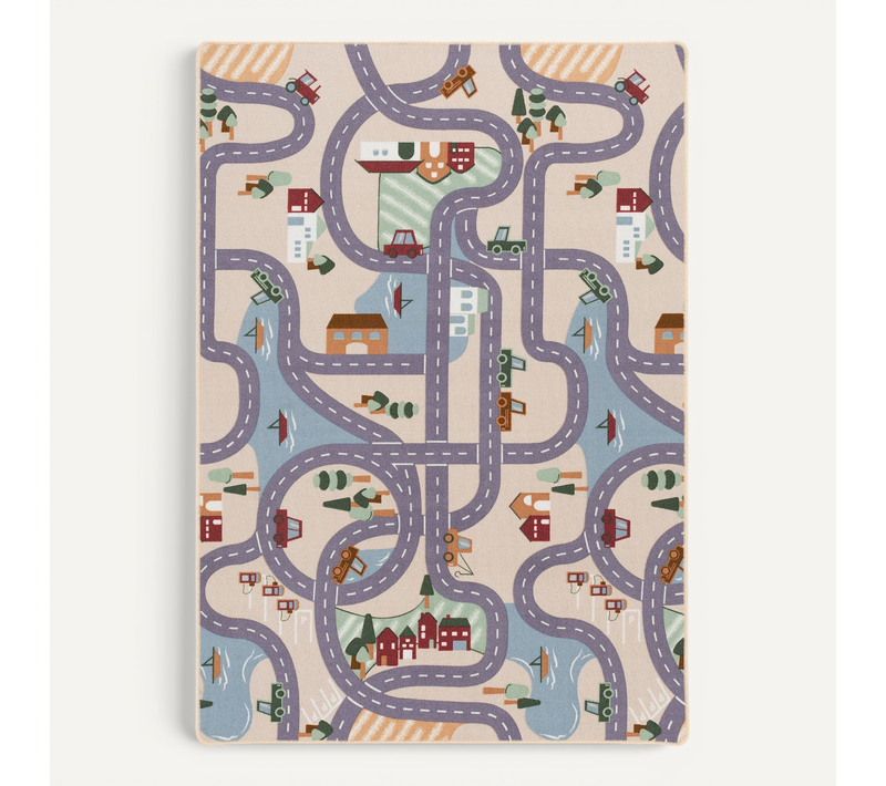 Tapis Rues Pour Enfants Fun Town 80x160cm
