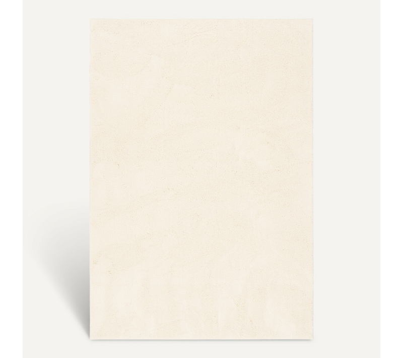 Tapis à Poils Longs Silky 80x150cm Crème