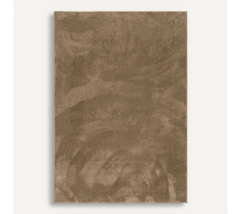 Tapis à Poils Longs Silky 120x170cm Taupe