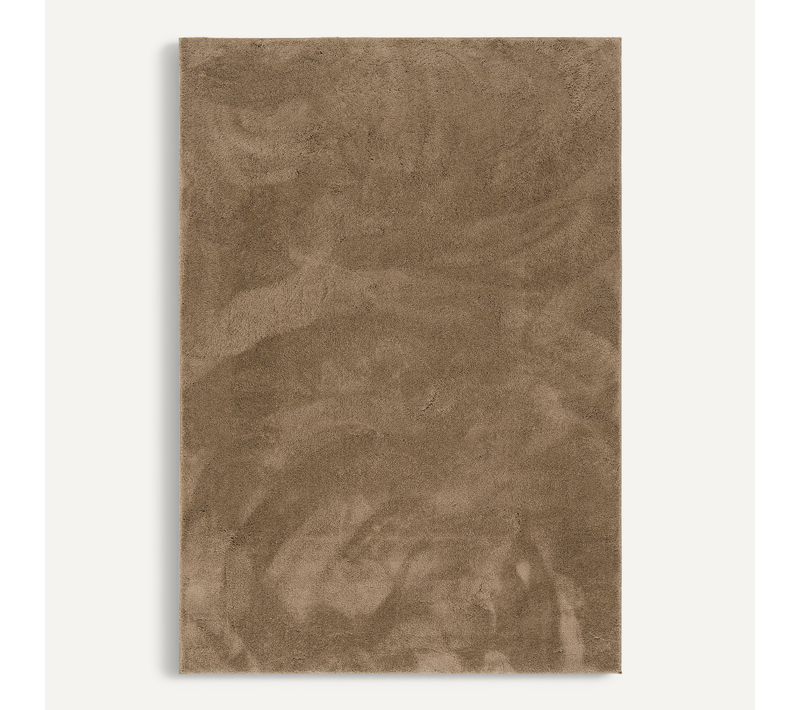 Tapis à Poils Longs Silky 140x200cm Taupe