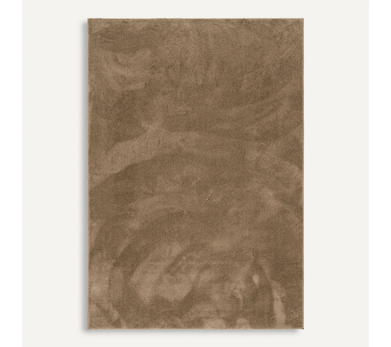 Tapis à Poils Longs Silky 160x230cm Taupe