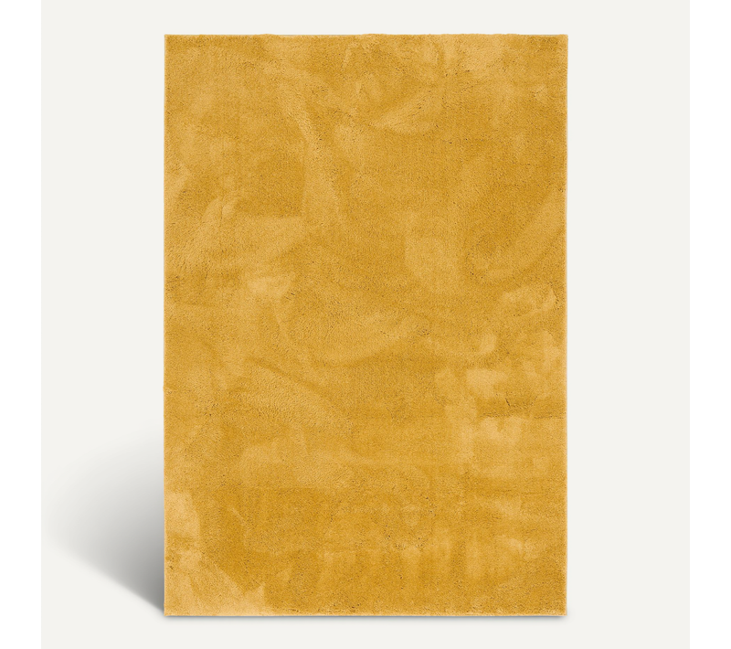 Tapis à Poils Longs Silky 160x230cm Jaune