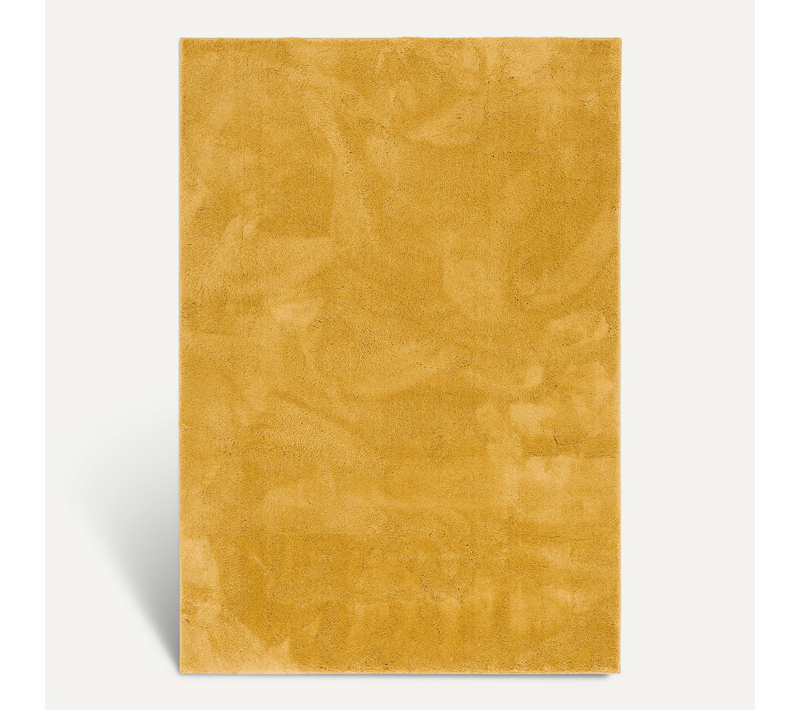 Tapis à Poils Longs Silky 200x290cm Jaune