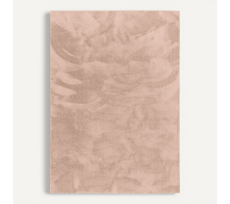Tapis En Fourrure Pearl 160x230cm Vieux Rose