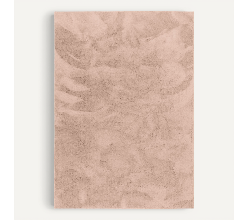 Tapis En Fourrure Pearl 200x290cm Vieux Rose