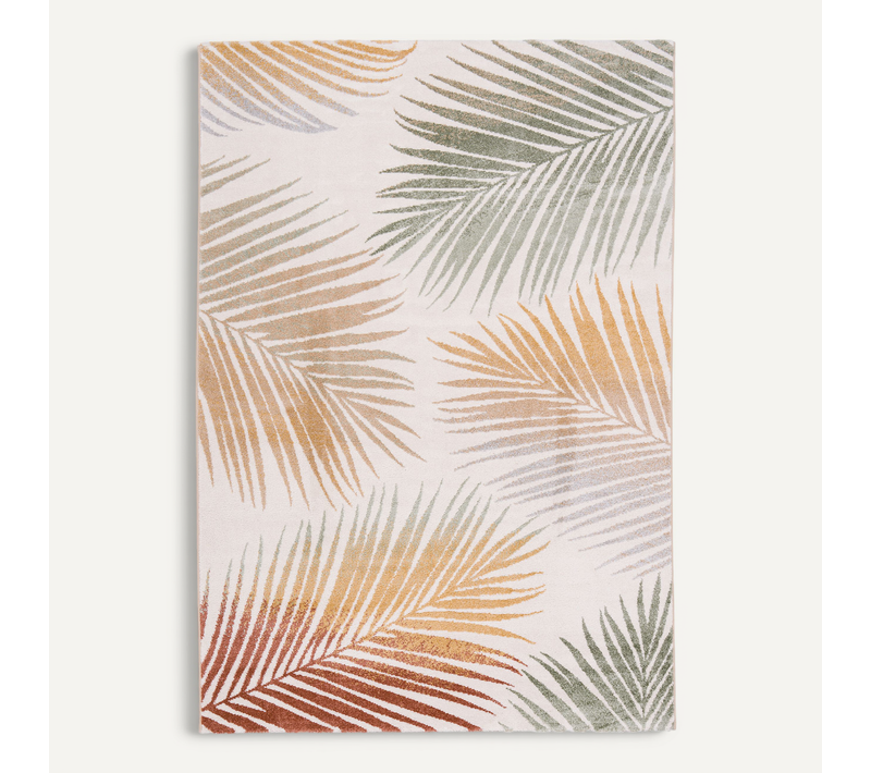 Tapis Faro Nature Feuilles 80x150cm Multicolore