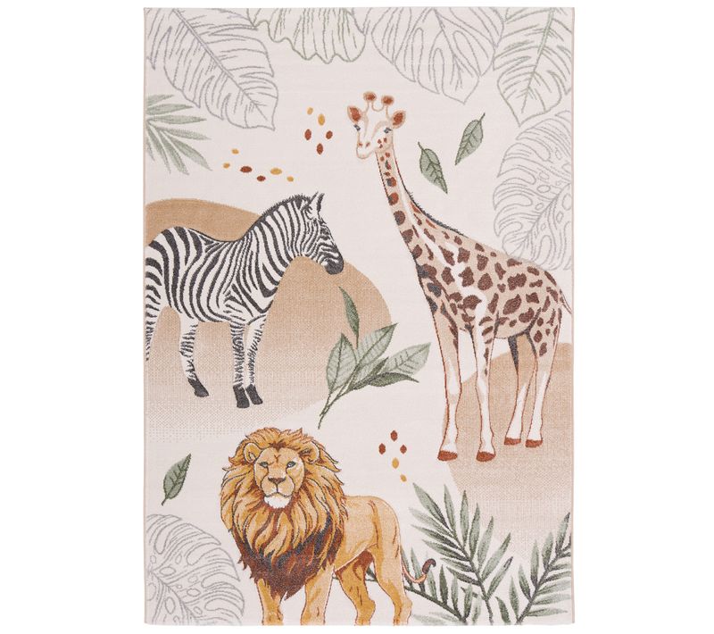 Tapis Maui Kids Pour Enfants Girafe Zebra 120x170cm
