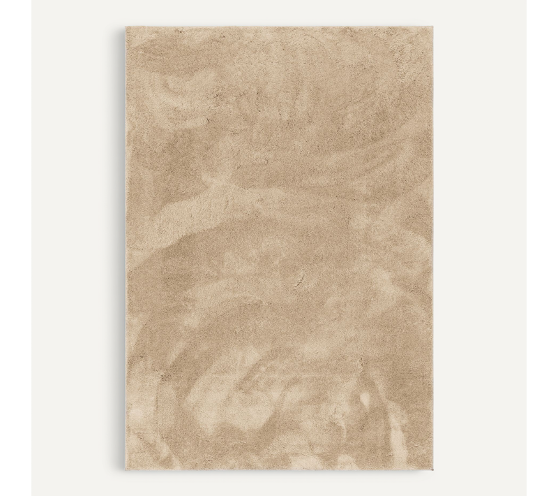 Tapis à Poils Longs Silky 80x150cm Beige
