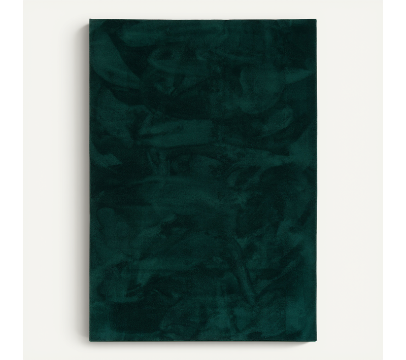 Tapis En Fausse Fourrure 200x290cm Vert Foncé