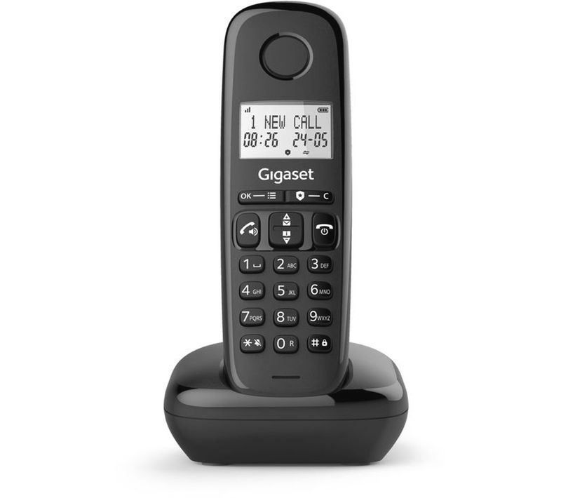 Téléphone Sans Fil Dect Basic 100 - Écran 1,5" Rétroéclairé, Mains-libres, Blocage D'appels