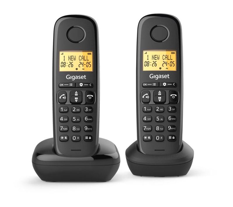 Basic 100 Duo - Téléphone Sans Fil 2 Combinés, Écran 1,5" Rétroéclairé