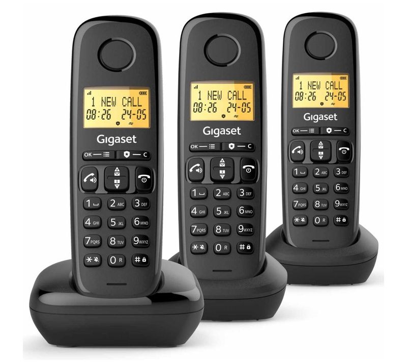 Téléphone Sans Fil Gigaset Basic100trionoir