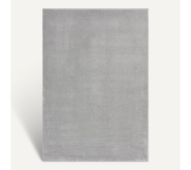 Tapis Marley Élégant Salon, Poils Courts, Argent, 80 X 150 Cm
