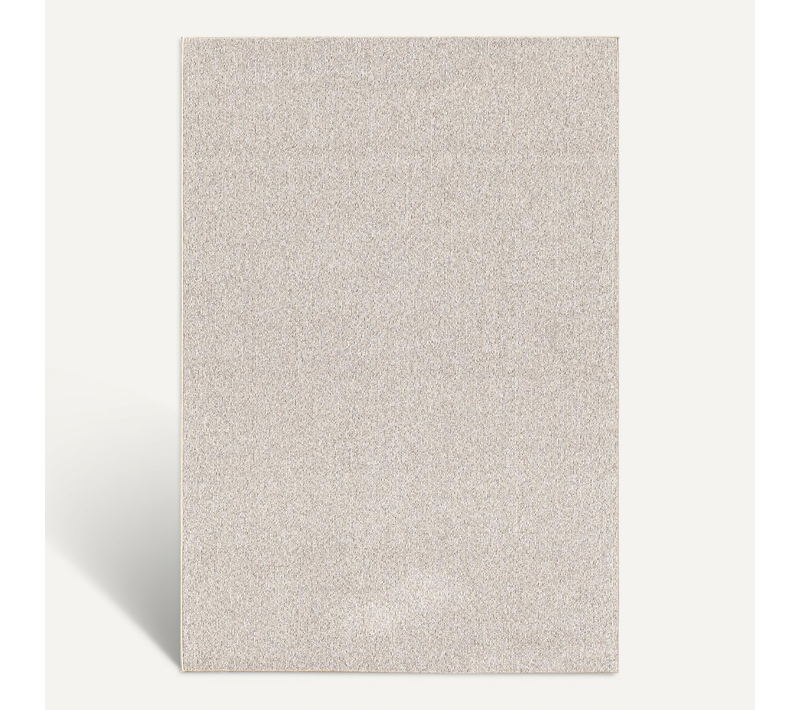 Tapis Natal Moderne Uni Anti-salissures, Beige, 133x170 Cm