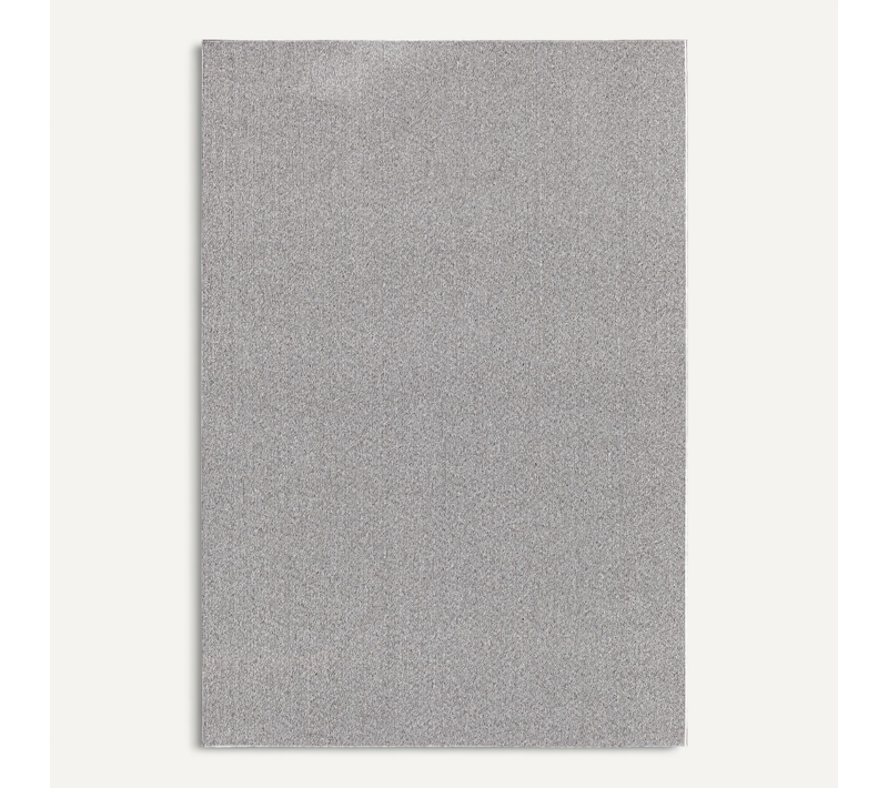 Tapis Natal Moderne Uni Anti-salissures, Gris, 133x170 Cm