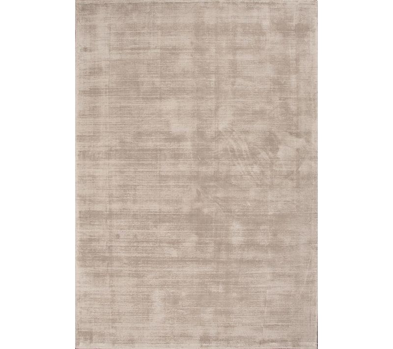 Tapis Janelle Élégant Salon Viscose, Beige Clair, 160 Cm Rond